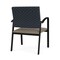 Lesro Newport Wide Guest Chair Metal Frame, Black, RS Night Sky Back, MD Farro Seat NP1201 - alternate 2